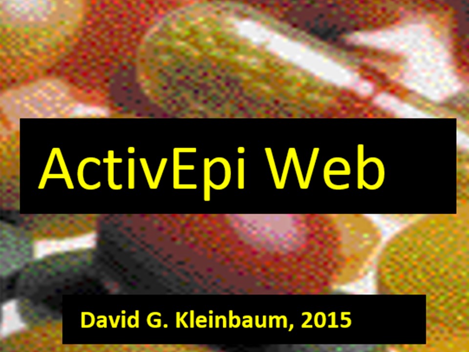 ActivEpi Web, an electronic textbook for teaching epidemiology, available free on-line