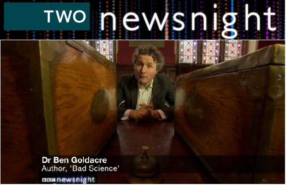 Benjamin Goldacre on BBC Newsnight: Democracy needs evidence